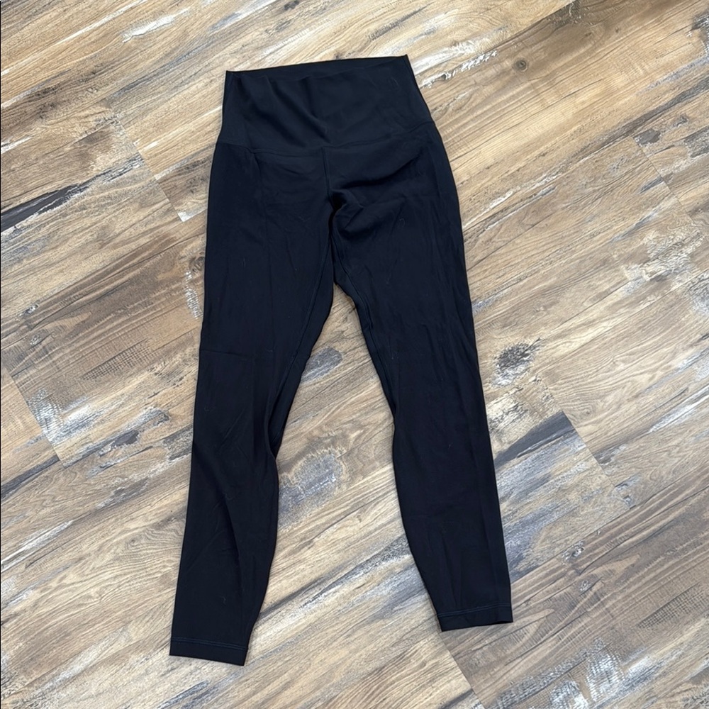 Lululemon size 4 Align Black High-Waisted Leggings. 25” inseam
